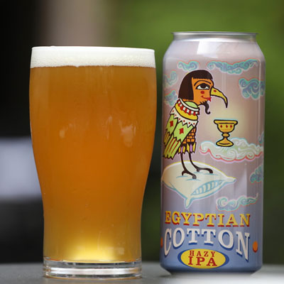 Egyptian Cotton Hazy IPA in cans