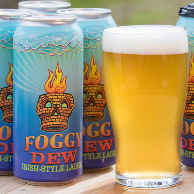 Foggy Dew Irish Lager in cans