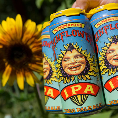 Sunflower IPA in cans