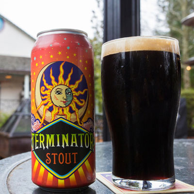Terminator Stout in cans